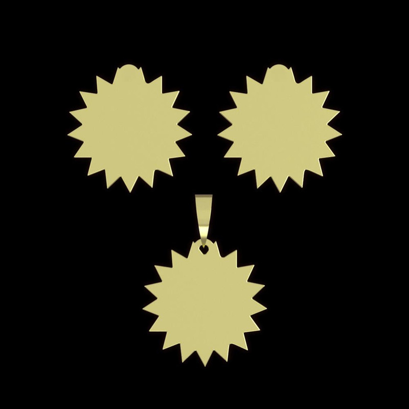 نیم ست طلا 18 عیار زنانه مدوپد مدل ستاره کد NA15636 نیم ست طلا 18 عیار زنانه مدوپد مدل ستاره کد NA15636