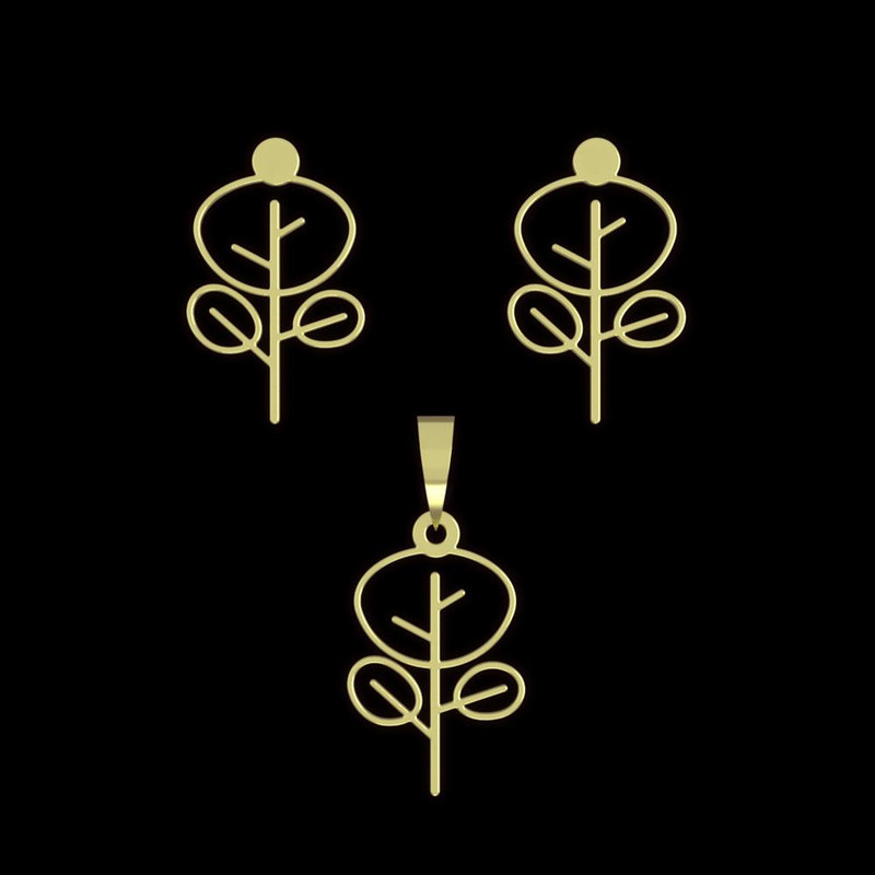 نیم ست طلا 18 عیار زنانه مدوپد مدل درخت کد NA15745 نیم ست طلا 18 عیار زنانه مدوپد مدل درخت کد NA15745