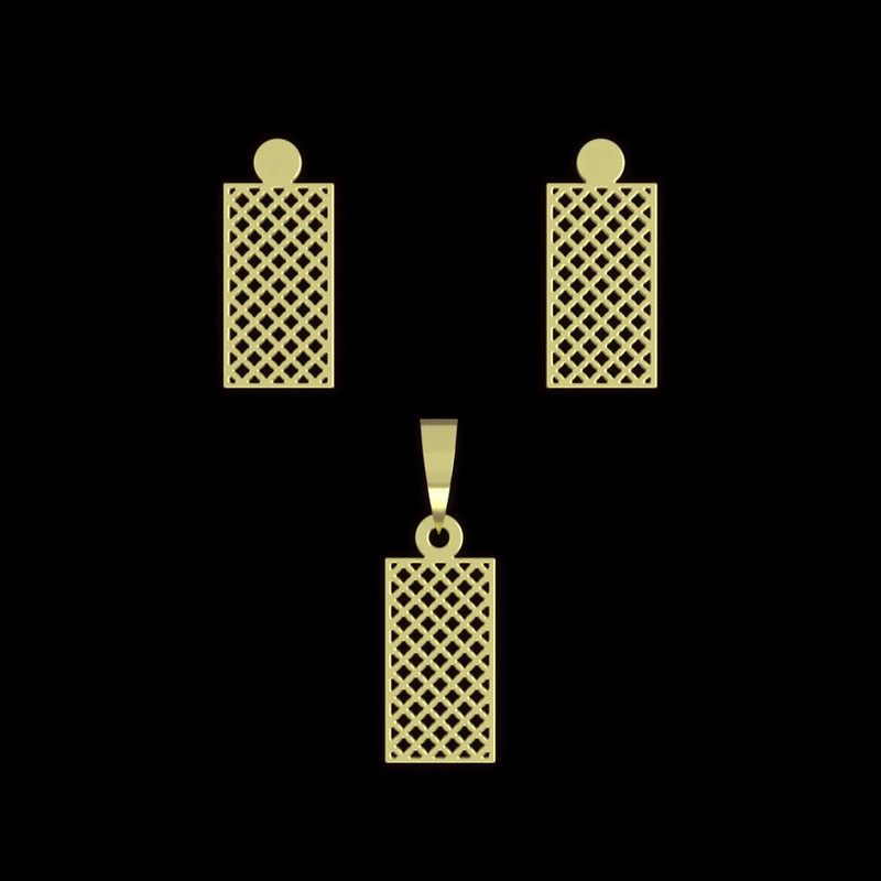 نیم ست طلا 18 عیار زنانه مدوپد مدل مستطیل کد NA10556 نیم ست طلا 18 عیار زنانه مدوپد مدل مستطیل کد NA10556