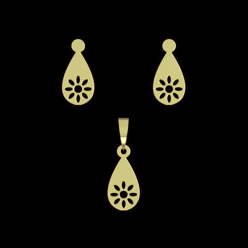 نیم ست طلا 18 عیار زنانه مدوپد مدل خورشید کد NA10733 نیم ست طلا 18 عیار زنانه مدوپد مدل خورشید کد NA10733