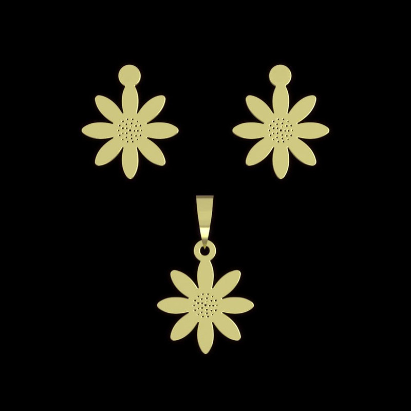 نیم ست طلا 18 عیار زنانه مدوپد مدل خورشید کد NA11105 نیم ست طلا 18 عیار زنانه مدوپد مدل خورشید کد NA11105