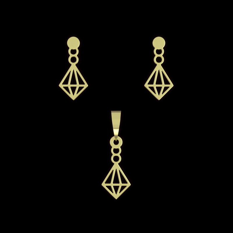 نیم ست طلا 18 عیار زنانه مدوپد مدل الماس کد NA11124 نیم ست طلا 18 عیار زنانه مدوپد مدل الماس کد NA11124