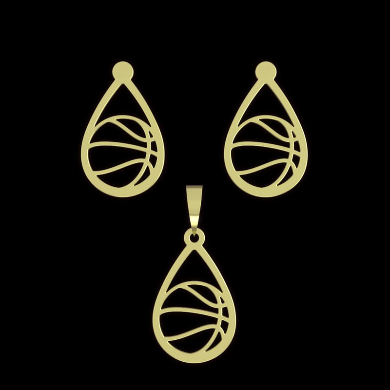 نیم ست طلا 18 عیار زنانه مدوپد مدل بسکتبال کد NA11262 نیم ست طلا 18 عیار زنانه مدوپد مدل بسکتبال کد NA11262