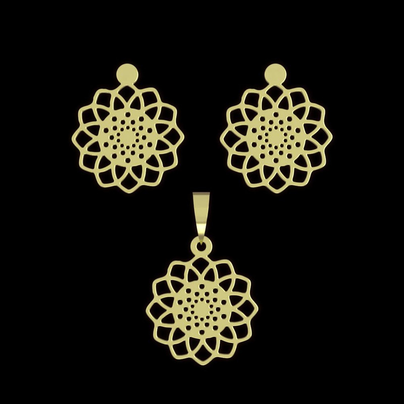 نیم ست طلا 18 عیار زنانه مدوپد مدل هندسی کد NA11452 نیم ست طلا 18 عیار زنانه مدوپد مدل هندسی کد NA11452