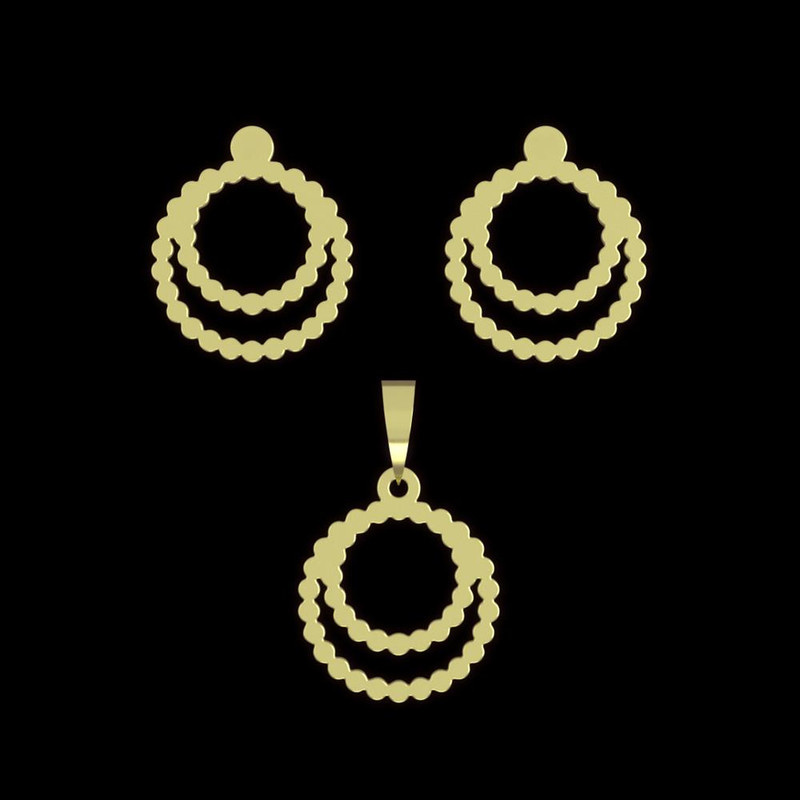 نیم ست طلا 18 عیار زنانه مدوپد مدل حلقه کد NA11556 نیم ست طلا 18 عیار زنانه مدوپد مدل حلقه کد NA11556