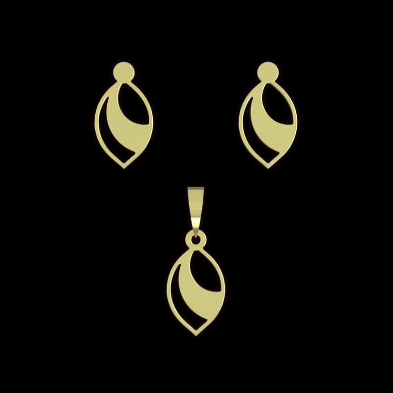 نیم ست طلا 18 عیار زنانه مدوپد مدل هندسی کد NA11611 نیم ست طلا 18 عیار زنانه مدوپد مدل هندسی کد NA11611