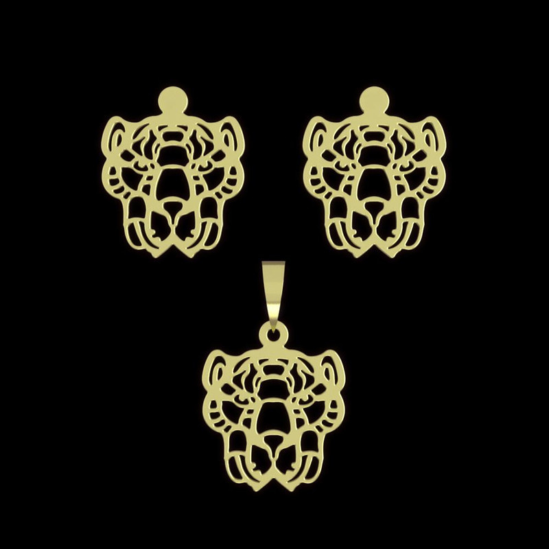 نیم ست طلا 18 عیار زنانه مدوپد مدل ببر کد NA11646 نیم ست طلا 18 عیار زنانه مدوپد مدل ببر کد NA11646