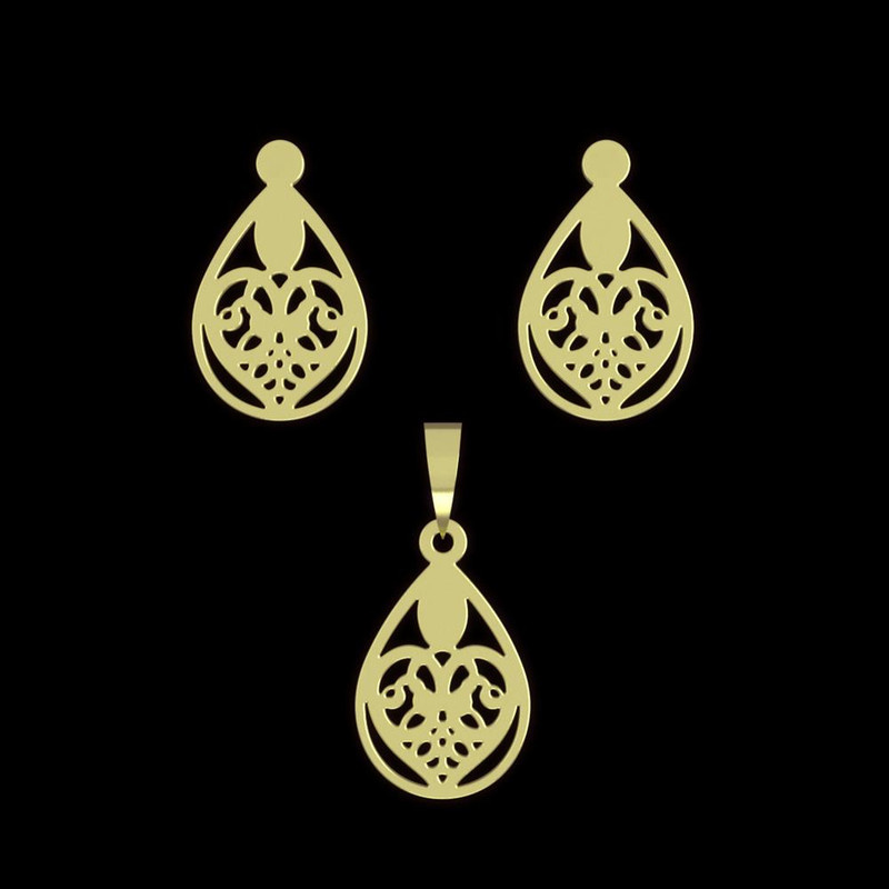 نیم ست طلا 18 عیار زنانه مدوپد مدل قلب کد NA11685 نیم ست طلا 18 عیار زنانه مدوپد مدل قلب کد NA11685