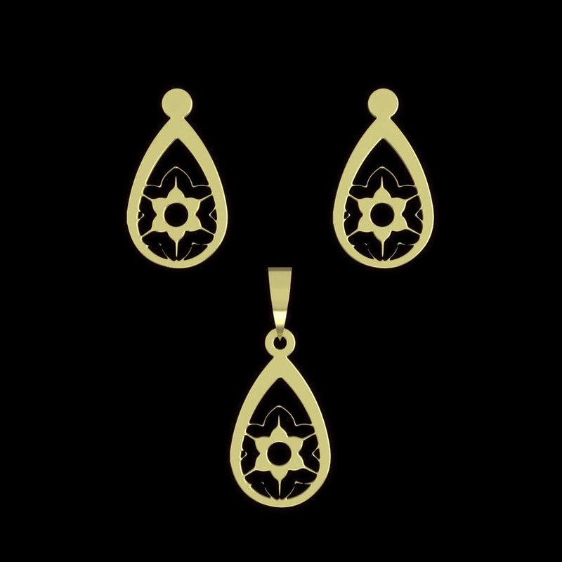 نیم ست طلا 18 عیار زنانه مدوپد مدل ستاره کد NA11733 نیم ست طلا 18 عیار زنانه مدوپد مدل ستاره کد NA11733