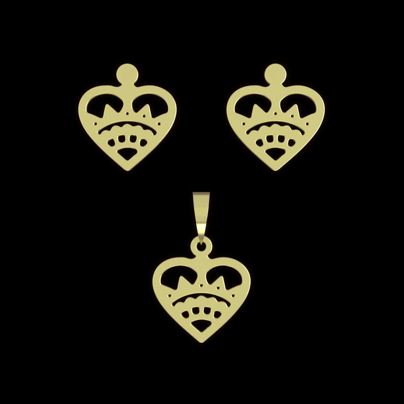 نیم ست طلا 18 عیار زنانه مدوپد مدل هندسی کد NA11762 نیم ست طلا 18 عیار زنانه مدوپد مدل هندسی کد NA11762