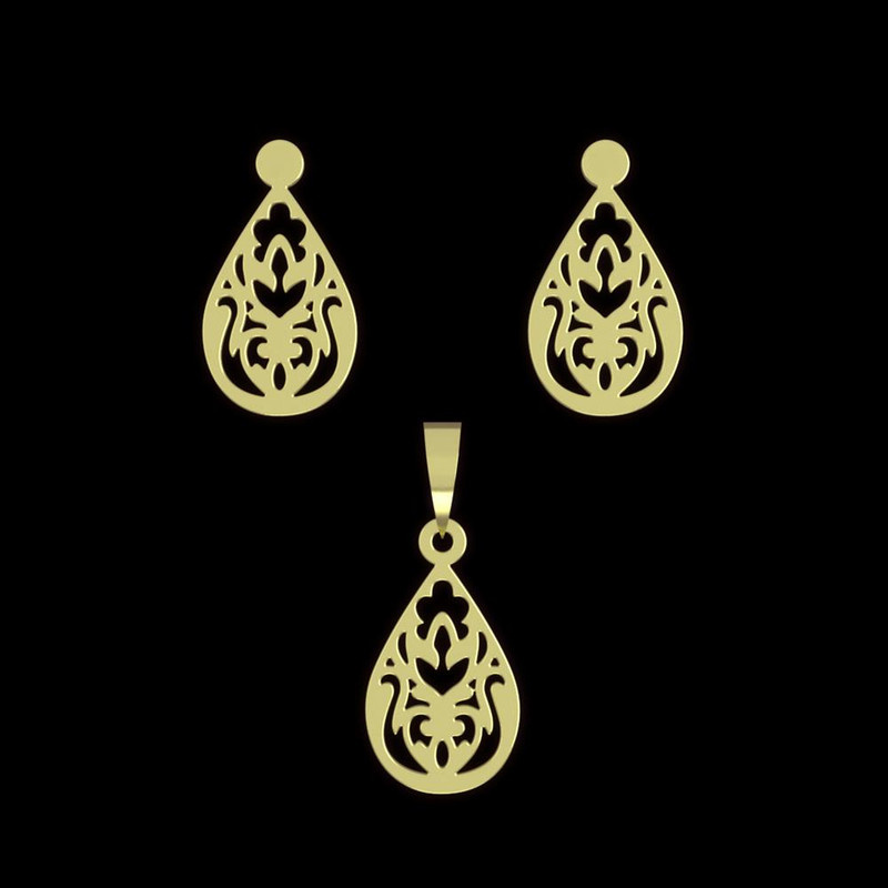 نیم ست طلا 18 عیار زنانه مدوپد مدل هندسی کد NA11771 نیم ست طلا 18 عیار زنانه مدوپد مدل هندسی کد NA11771