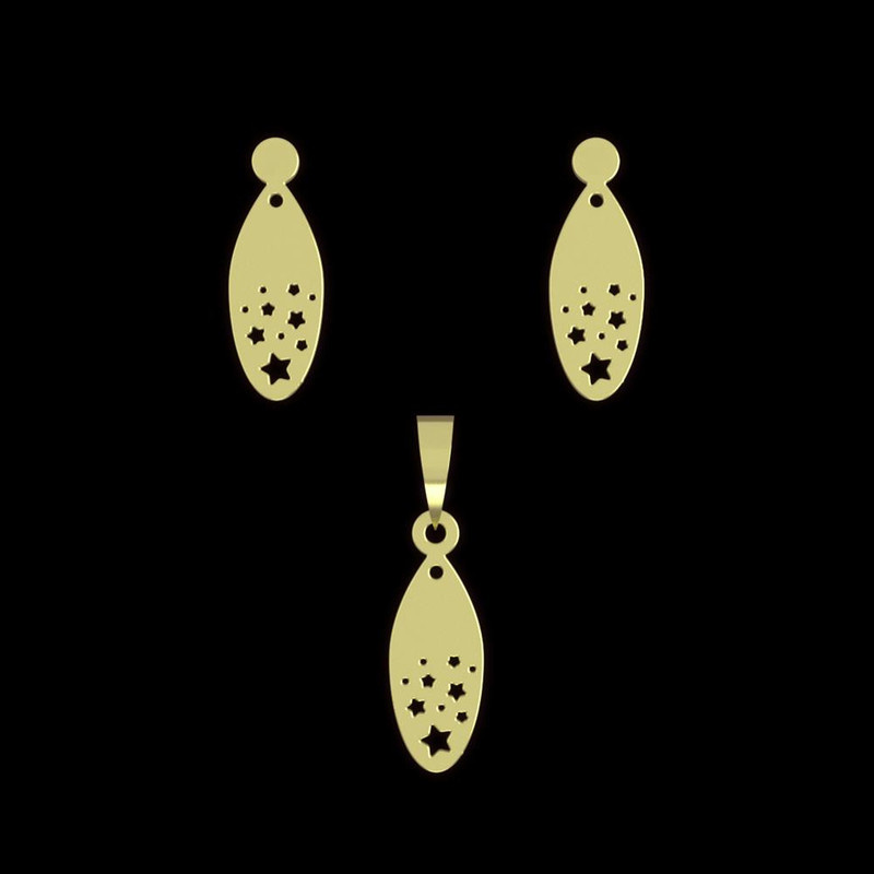 نیم ست طلا 18 عیار زنانه مدوپد مدل ستاره کد NA11781 نیم ست طلا 18 عیار زنانه مدوپد مدل ستاره کد NA11781