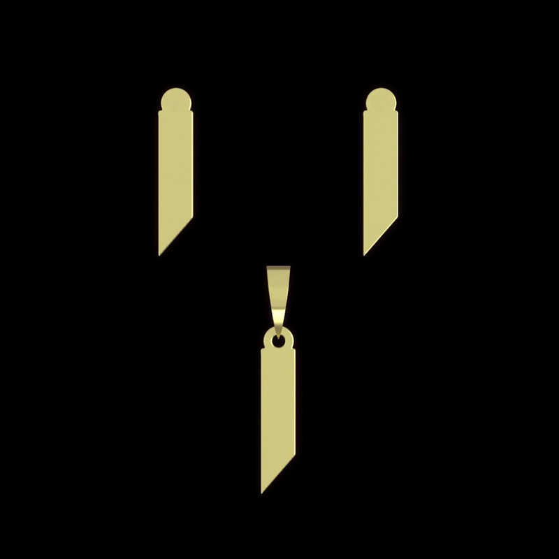 نیم ست طلا 18 عیار زنانه مدوپد مدل مستطیل کد NA11803 نیم ست طلا 18 عیار زنانه مدوپد مدل مستطیل کد NA11803