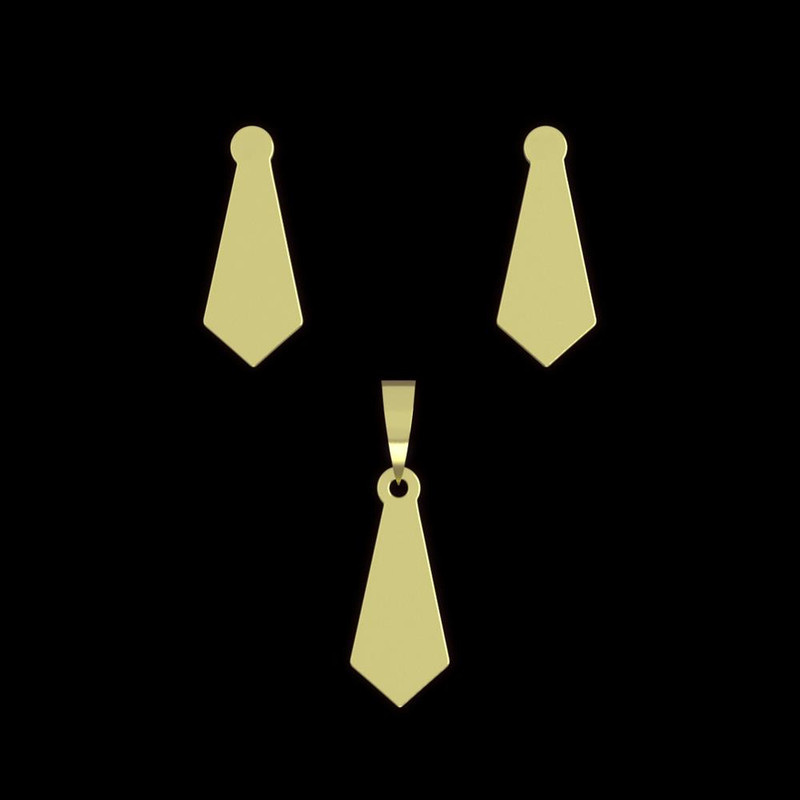 نیم ست طلا 18 عیار زنانه مدوپد مدل کراوات کد NA11821 نیم ست طلا 18 عیار زنانه مدوپد مدل کراوات کد NA11821