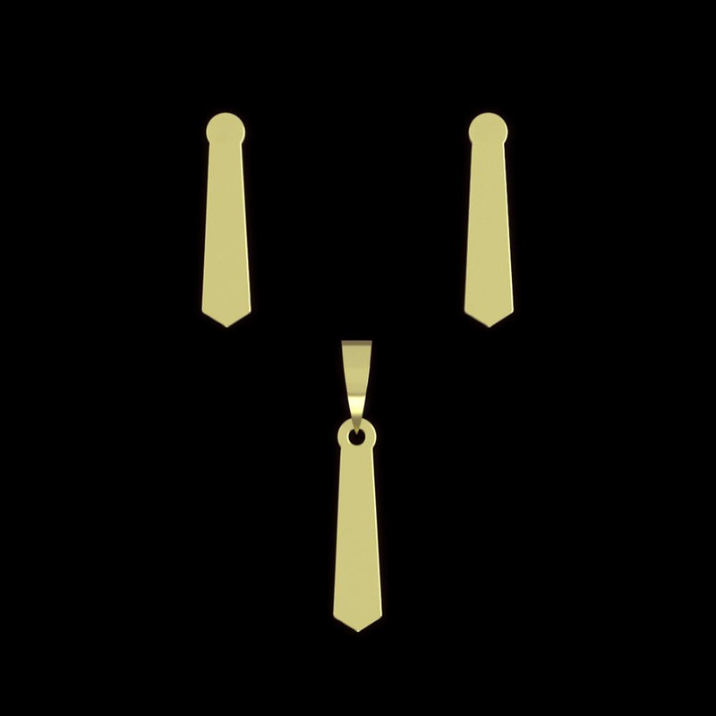 نیم ست طلا 18 عیار زنانه مدوپد مدل کراوات کد NA11822 نیم ست طلا 18 عیار زنانه مدوپد مدل کراوات کد NA11822