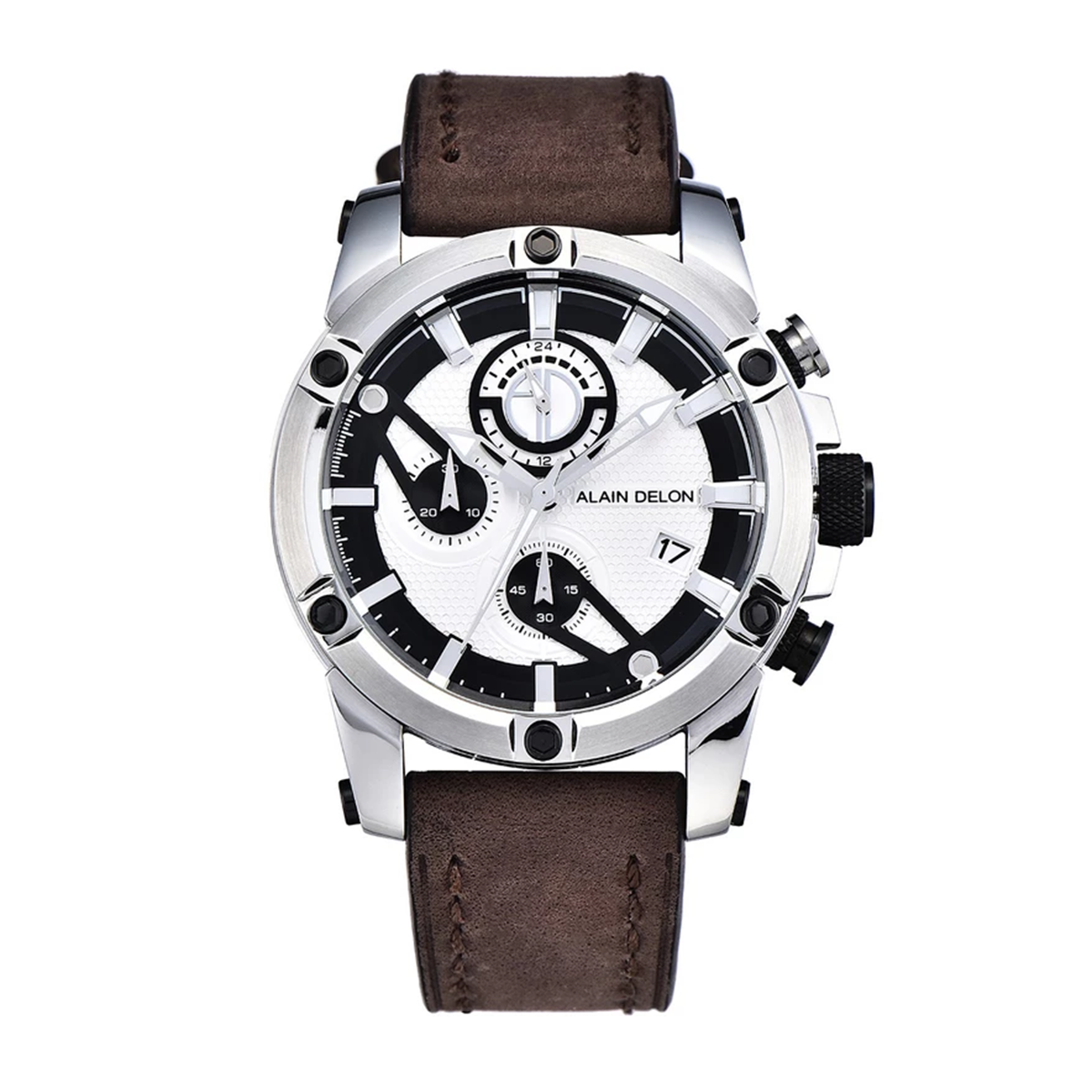 ساعت عقربه ای آلن دلون مردانه AD390-1312C-نقره‌ای