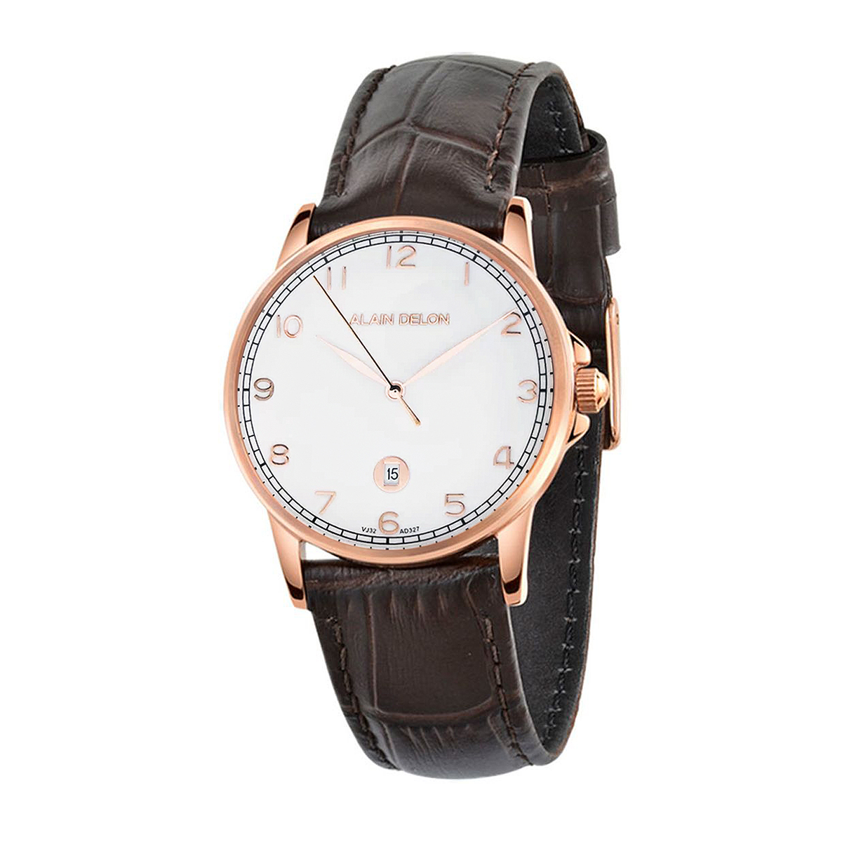 ساعت عقربه ای آلن دلون مردانه AD327-1545-رز گلد ساعت عقربه ای آلن دلون مردانه AD327-1545-رز گلد