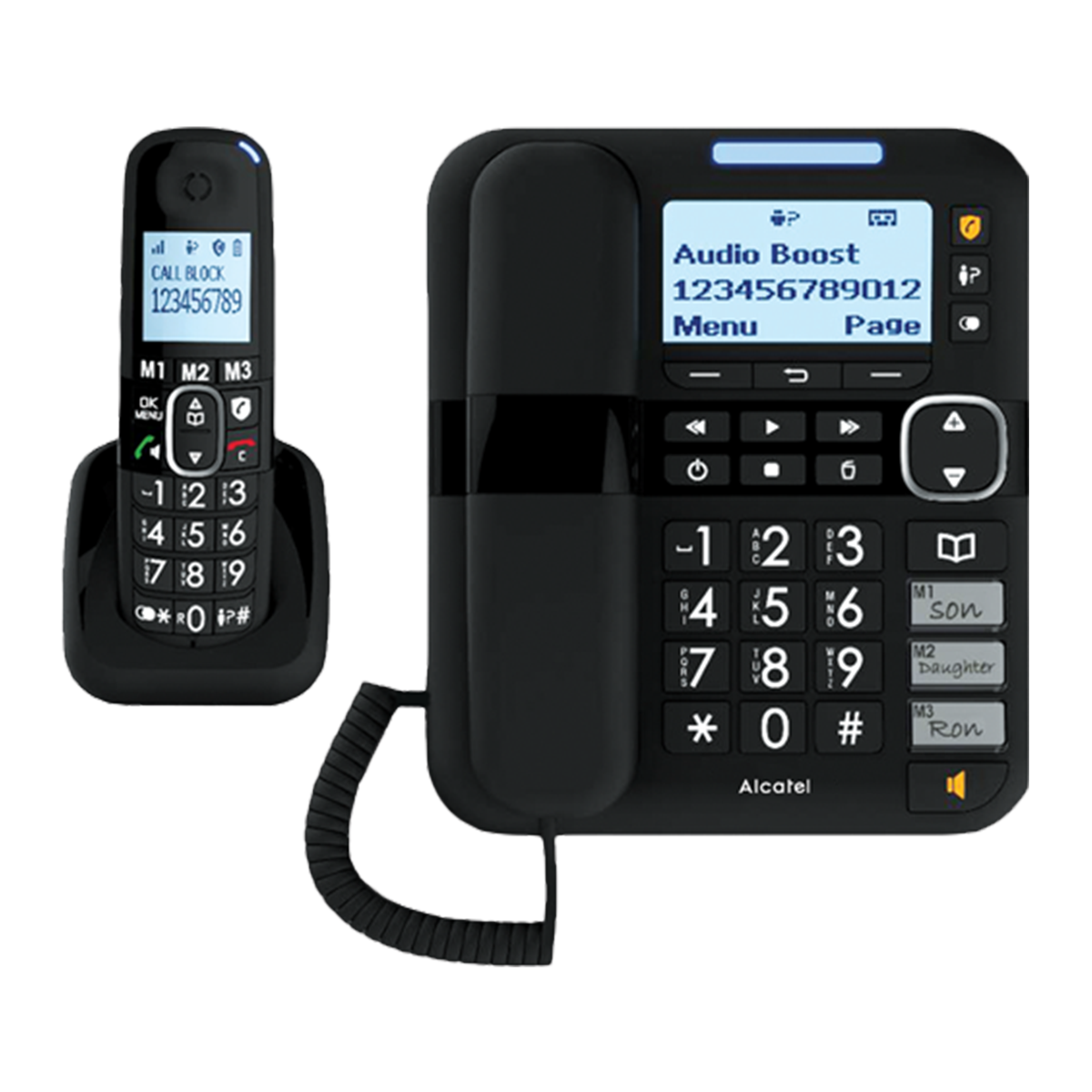 تلفن رومیزی آلکاتل مدل XL785 Combo Voice-مشکی تلفن رومیزی آلکاتل مدل XL785 Combo Voice-مشکی