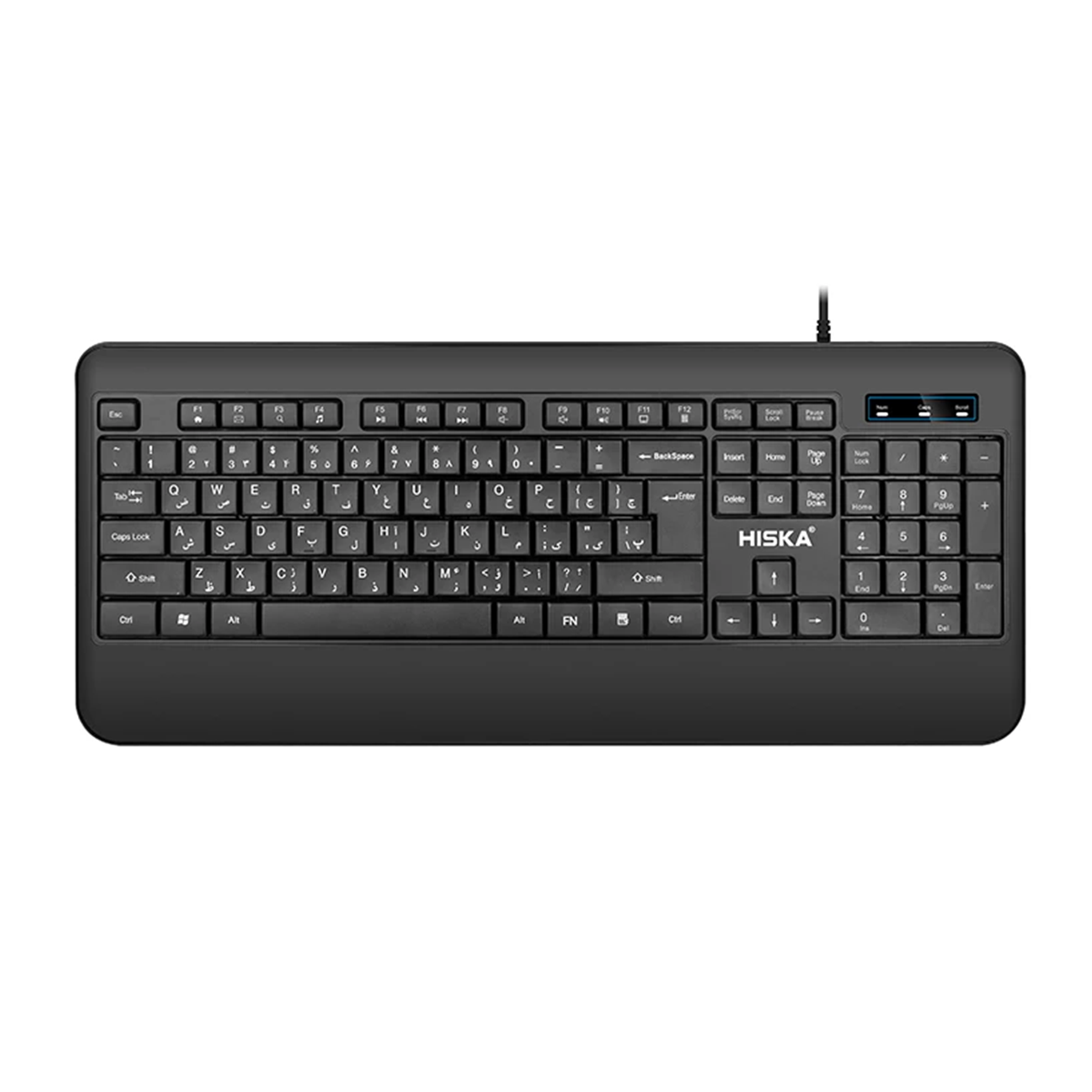 کیبورد با سیم هیسکا مدل HX-KE205-مشکی کیبورد با سیم هیسکا مدل HX-KE205-مشکی