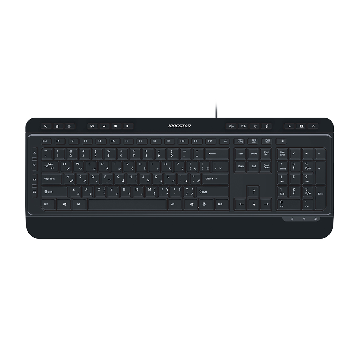 کیبورد با سیم کینگ استار مدل KB97  کیبورد با سیم کینگ استار مدل KB97