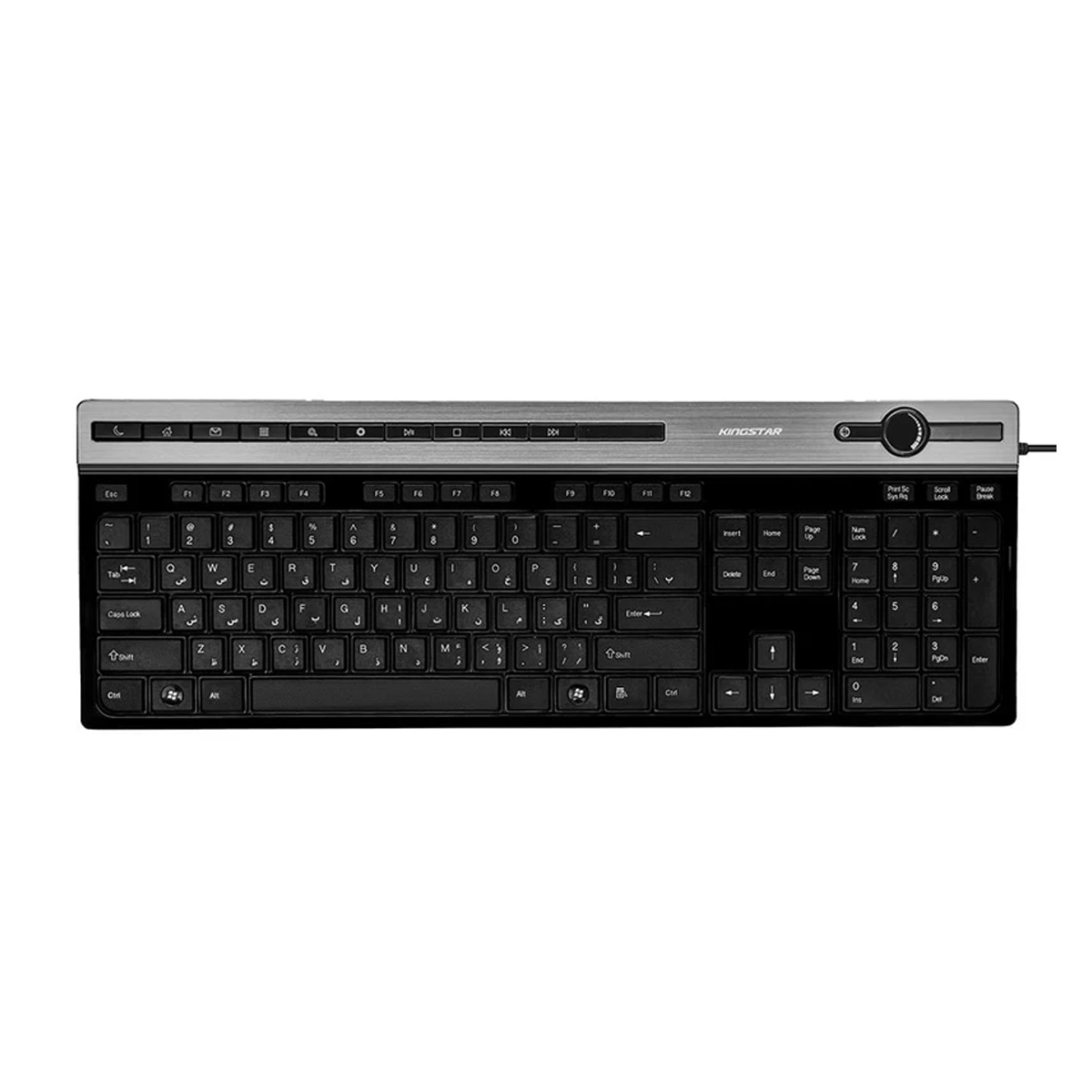 کیبورد با سیم کینگ استار مدل KB92  کیبورد با سیم کینگ استار مدل KB92