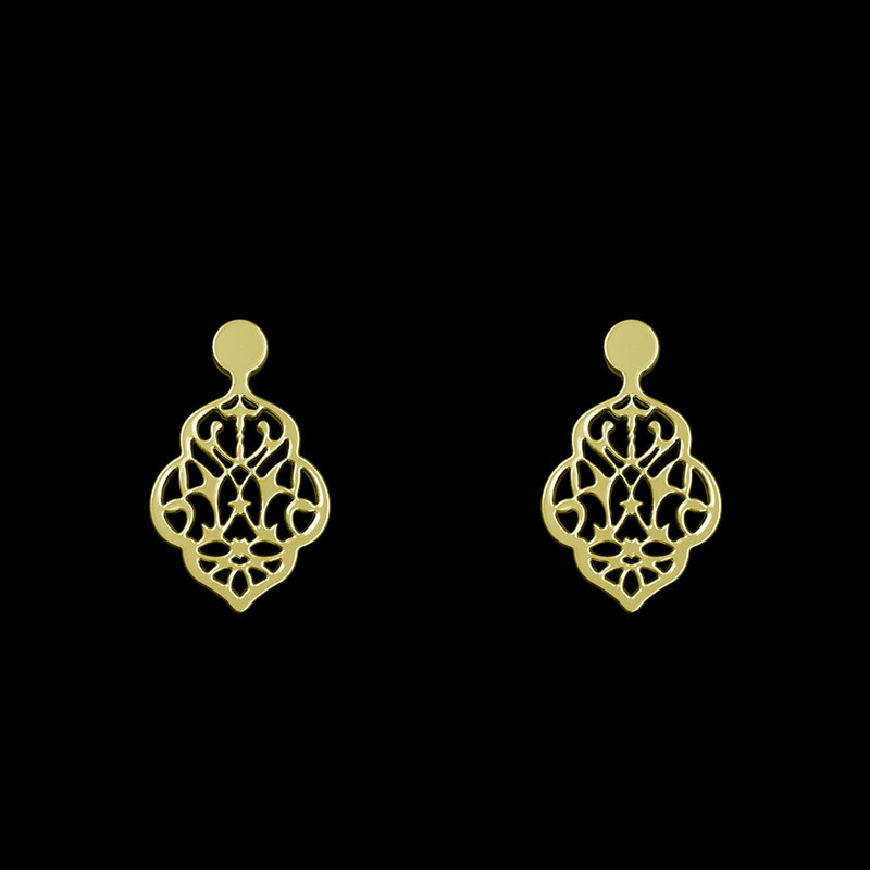 گوشواره طلا 18 عیار زنانه مدوپد مدل اسلیمی کد GA1-10041 گوشواره طلا 18 عیار زنانه مدوپد مدل اسلیمی کد GA1-10041