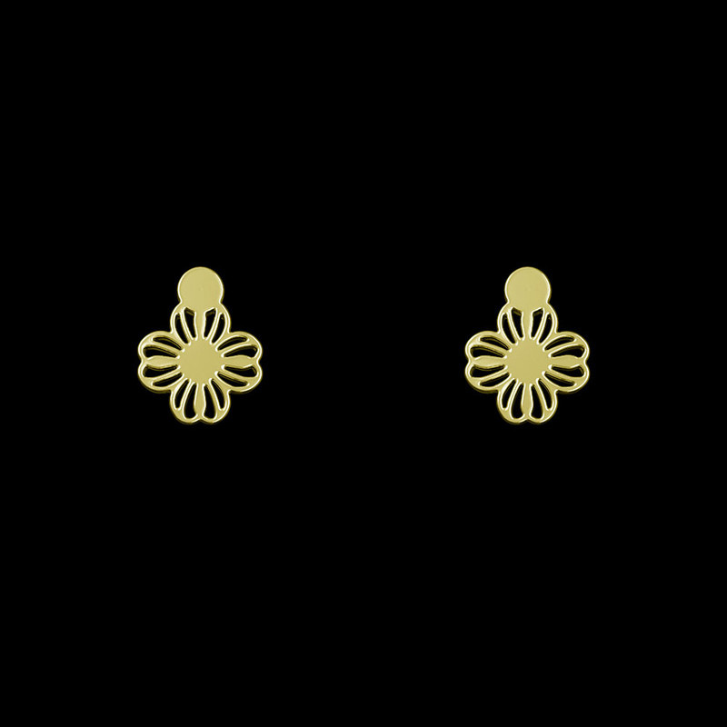 گوشواره طلا 18 عیار زنانه مدوپد مدل گل کد GA1-10118 گوشواره طلا 18 عیار زنانه مدوپد مدل گل کد GA1-10118