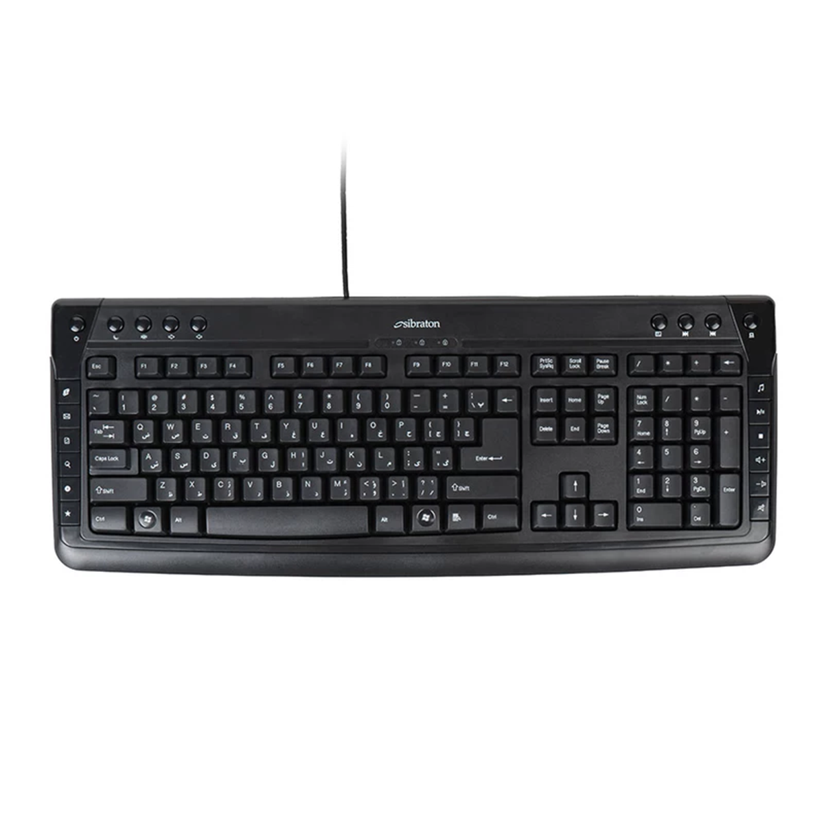 کیبورد با سیم سیبراتون مدل skb585 کیبورد با سیم سیبراتون مدل skb585