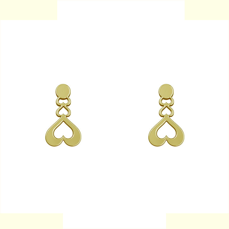 گوشواره طلا 18 عیار زنانه مدوپد مدل قلب کد GA1-10200 گوشواره طلا 18 عیار زنانه مدوپد مدل قلب کد GA1-10200