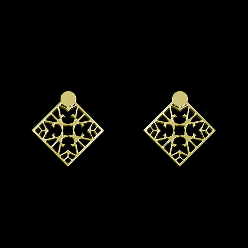 گوشواره طلا 18 عیار زنانه مدوپد مدل لوزی کد GA1-10272 گوشواره طلا 18 عیار زنانه مدوپد مدل لوزی کد GA1-10272