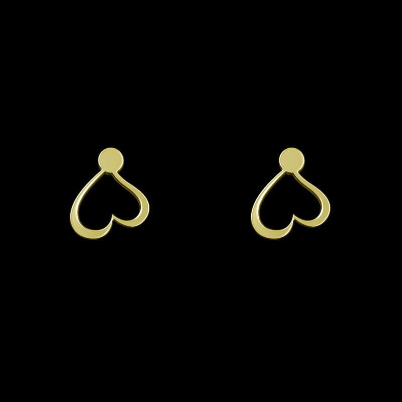 گوشواره طلا 18 عیار زنانه مدوپد مدل قلب کد GA1-10280 گوشواره طلا 18 عیار زنانه مدوپد مدل قلب کد GA1-10280