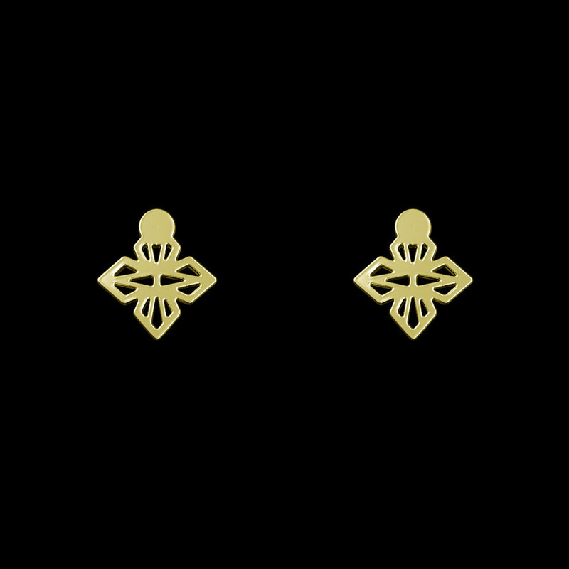 گوشواره طلا 18 عیار زنانه مدوپد مدل هندسی کد GA1-10413 گوشواره طلا 18 عیار زنانه مدوپد مدل هندسی کد GA1-10413