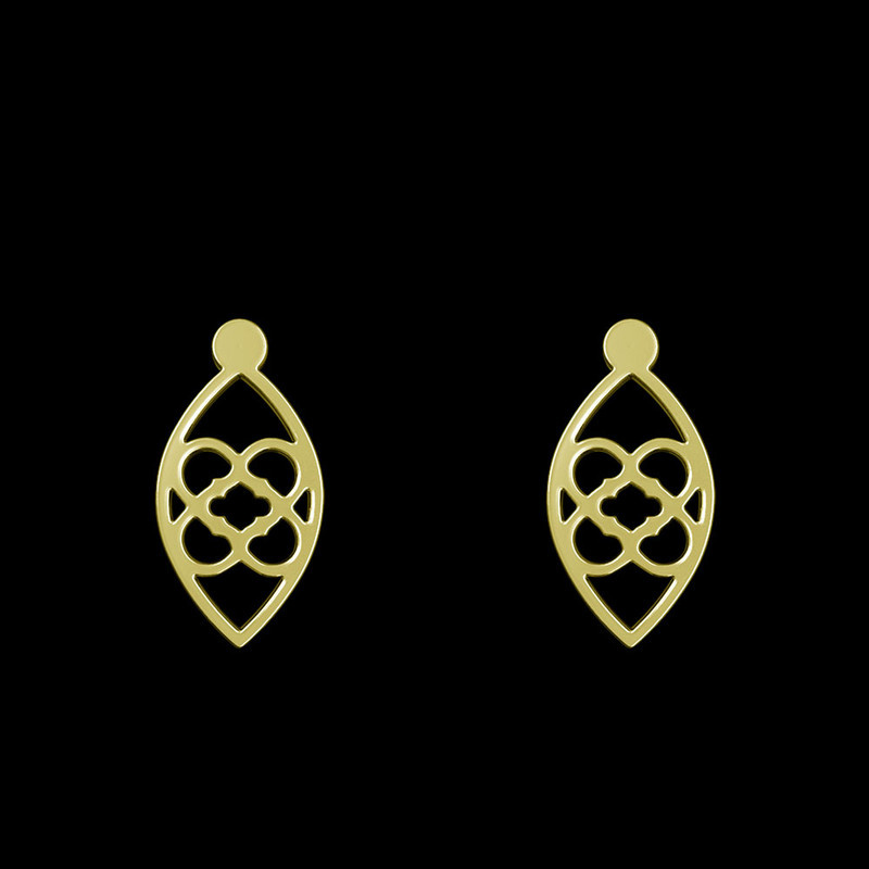 گوشواره طلا 18 عیار زنانه مدوپد مدل اشک کد GA1-10421