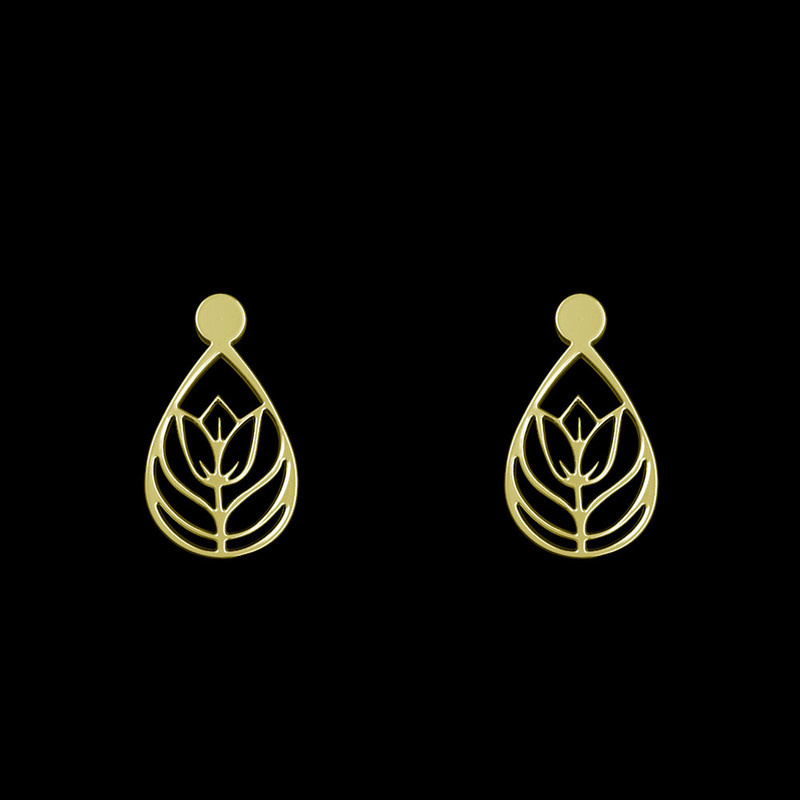 گوشواره طلا 18 عیار زنانه مدوپد مدل گل کد GA1-10479 گوشواره طلا 18 عیار زنانه مدوپد مدل گل کد GA1-10479