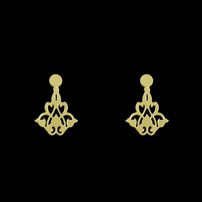 گوشواره طلا 18 عیار زنانه مدوپد مدل هندسی کد GA1-10534 گوشواره طلا 18 عیار زنانه مدوپد مدل هندسی کد GA1-10534