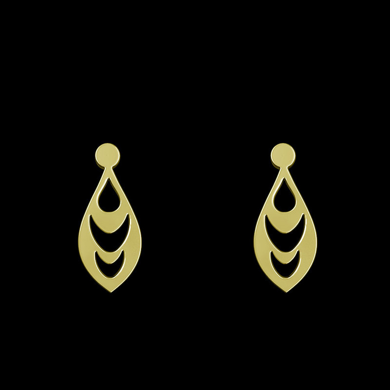 گوشواره طلا 18 عیار زنانه مدوپد مدل اشک کد GA1-10557 گوشواره طلا 18 عیار زنانه مدوپد مدل اشک کد GA1-10557