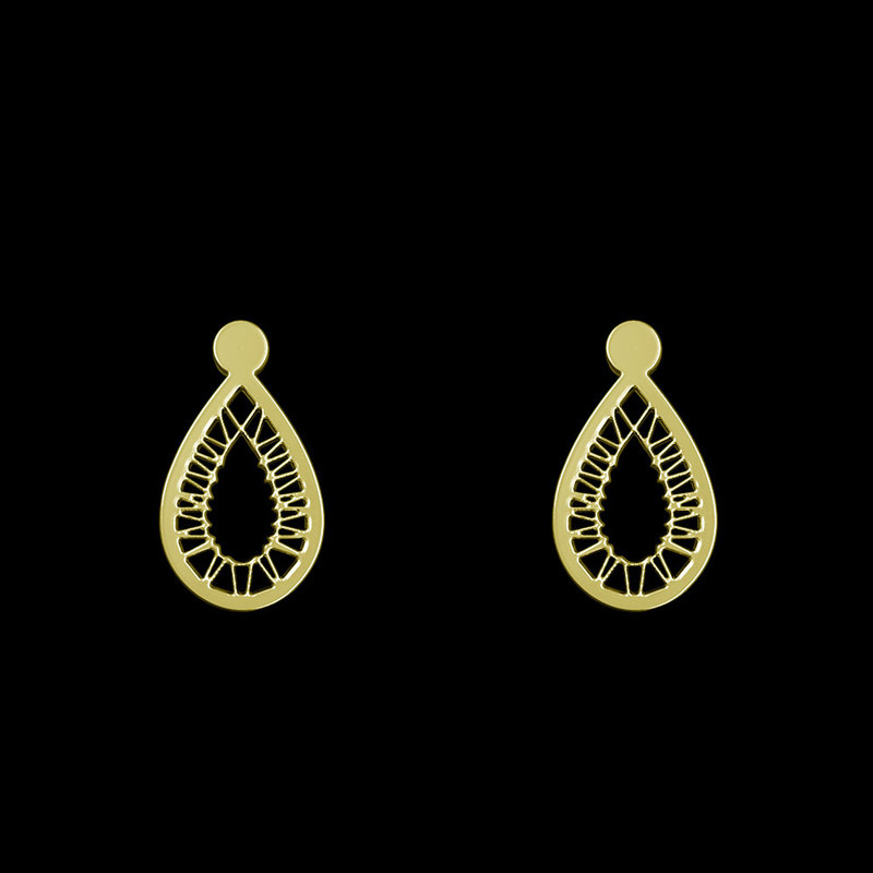 گوشواره طلا 18 عیار زنانه مدوپد مدل اشک کد GA1-10575 گوشواره طلا 18 عیار زنانه مدوپد مدل اشک کد GA1-10575