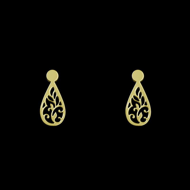 گوشواره طلا 18 عیار زنانه مدوپد مدل اسلیمی کد GA1-10580 گوشواره طلا 18 عیار زنانه مدوپد مدل اسلیمی کد GA1-10580