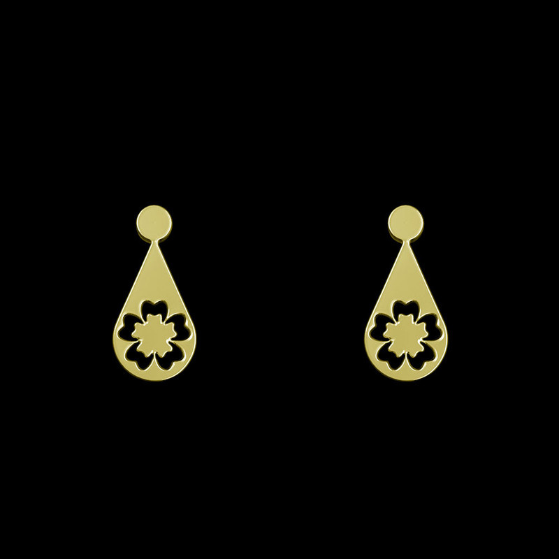 گوشواره طلا 18 عیار زنانه مدوپد مدل گل کد GA1-10625 گوشواره طلا 18 عیار زنانه مدوپد مدل گل کد GA1-10625