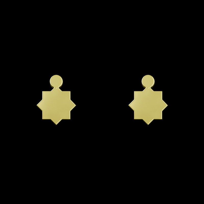 گوشواره طلا 18 عیار زنانه مدوپد مدل اسلیمی کد GA1-10656 گوشواره طلا 18 عیار زنانه مدوپد مدل اسلیمی کد GA1-10656