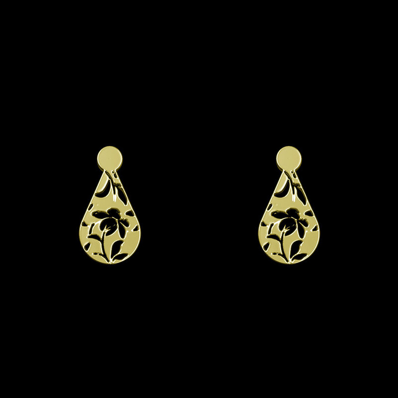 گوشواره طلا 18 عیار زنانه مدوپد مدل گل کد GA1-10672 گوشواره طلا 18 عیار زنانه مدوپد مدل گل کد GA1-10672