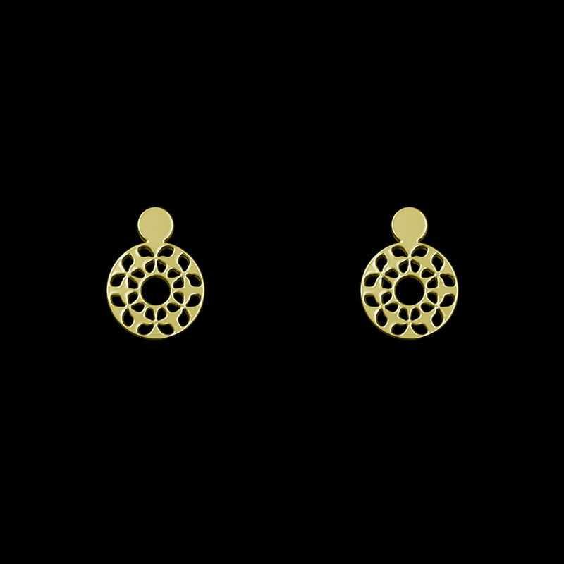 گوشواره طلا 18 عیار زنانه مدوپد مدل دایره کد GA1-10678 گوشواره طلا 18 عیار زنانه مدوپد مدل دایره کد GA1-10678