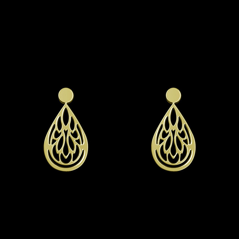 گوشواره طلا 18 عیار زنانه مدوپد مدل اشک کد GA1-10680 گوشواره طلا 18 عیار زنانه مدوپد مدل اشک کد GA1-10680