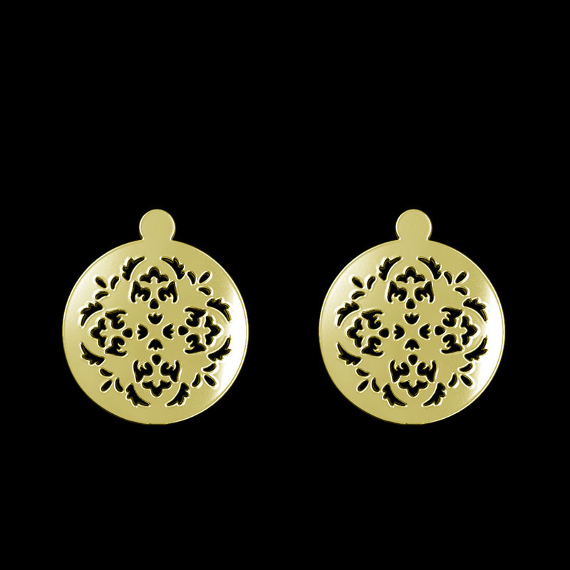 گوشواره طلا 18 عیار زنانه مدوپد مدل دایره کد GA1-10721 گوشواره طلا 18 عیار زنانه مدوپد مدل دایره کد GA1-10721