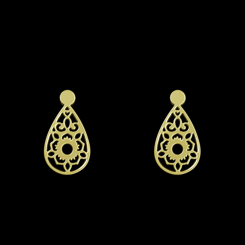 گوشواره طلا 18 عیار زنانه مدوپد مدل اشک کد GA1-10753 گوشواره طلا 18 عیار زنانه مدوپد مدل اشک کد GA1-10753