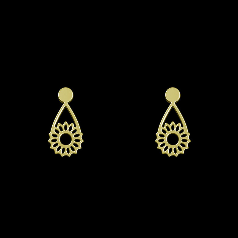 گوشواره طلا 18 عیار زنانه مدوپد مدل گل کد GA1-10801 گوشواره طلا 18 عیار زنانه مدوپد مدل گل کد GA1-10801