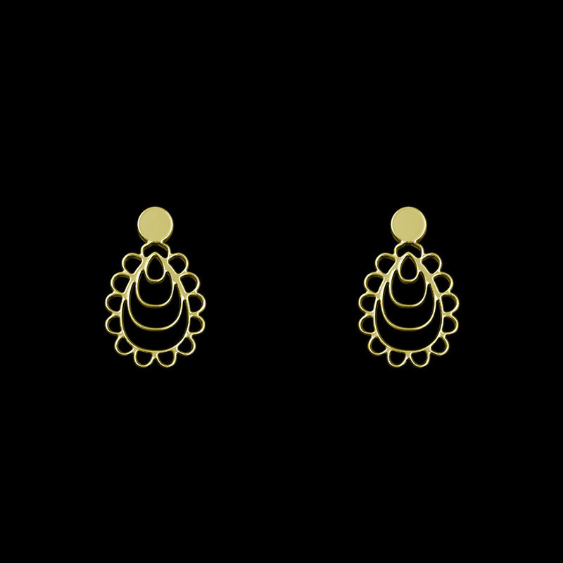 گوشواره طلا 18 عیار زنانه مدوپد مدل هندسی کد GA1-10804 گوشواره طلا 18 عیار زنانه مدوپد مدل هندسی کد GA1-10804