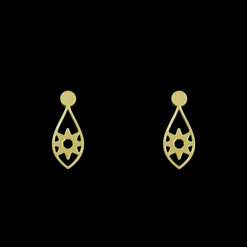 گوشواره طلا 18 عیار زنانه مدوپد مدل گل کد GA1-10826 گوشواره طلا 18 عیار زنانه مدوپد مدل گل کد GA1-10826