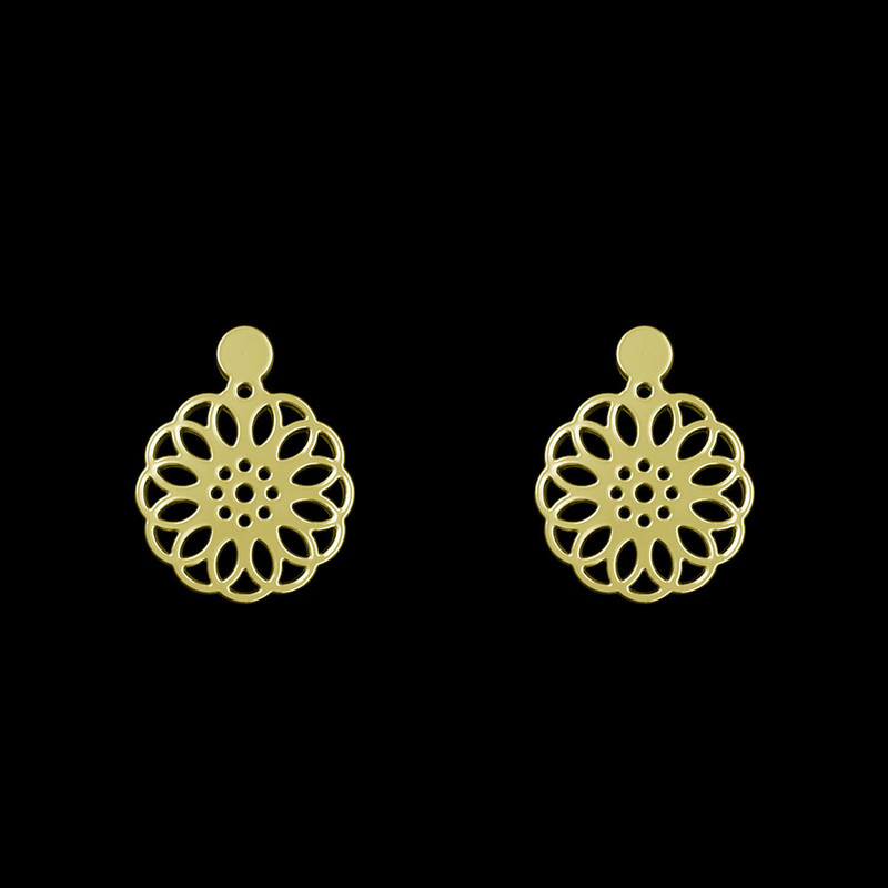 گوشواره طلا 18 عیار زنانه مدوپد مدل گل کد GA1-10852 گوشواره طلا 18 عیار زنانه مدوپد مدل گل کد GA1-10852