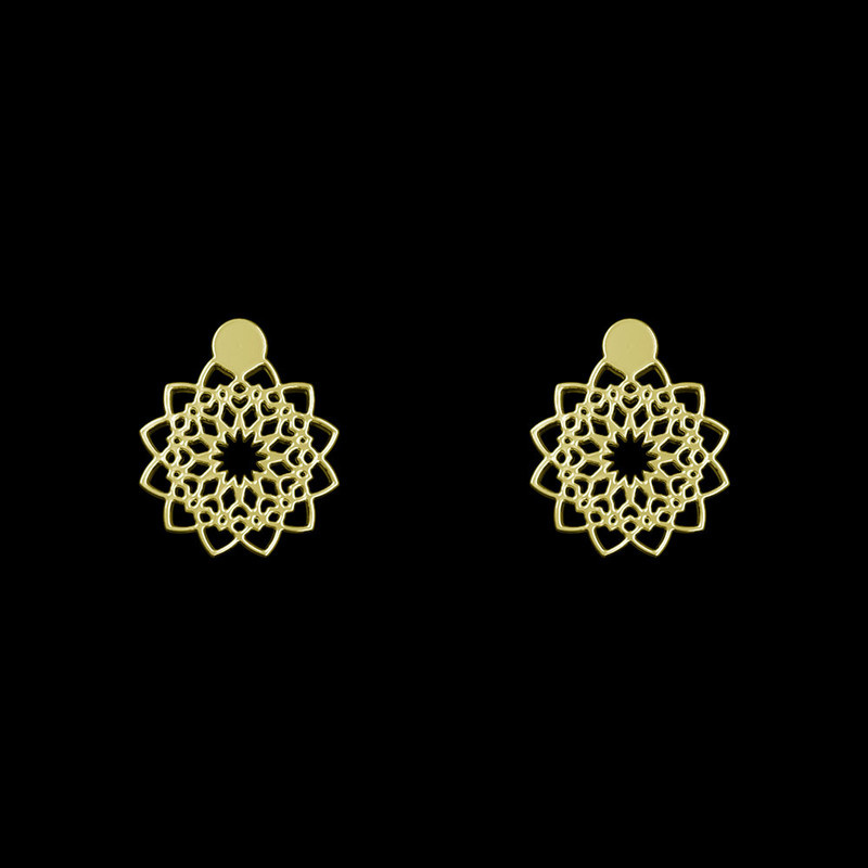 گوشواره طلا 18 عیار زنانه مدوپد مدل گل کد GA1-10854 گوشواره طلا 18 عیار زنانه مدوپد مدل گل کد GA1-10854